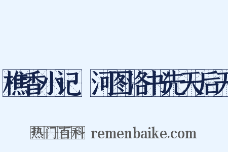 樵香小记·河图洛书先天后天是什么意思的图片